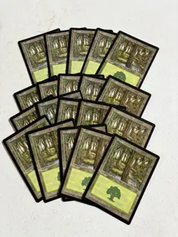 MTG Vintage Portal Second Age Basic Land Lot 20 Forest Same Art Black Border - Image 1