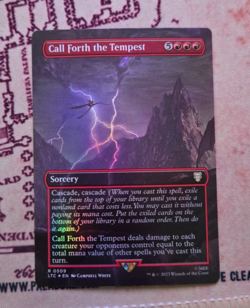 MTG Foil Call Forth the Tempest Lord of the Rings Tales of Middle Earth NM - Image 1