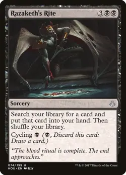 Razaketh's Rite 1x FOIL HOU MTG Hour of Devastation Uncommon MINT black sorcery - Image 1