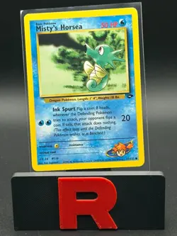 Pokemon TCG Misty's Horsea 87/132 Gym Challenge Vintage LP - Image 1