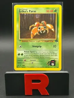 Pokemon TCG Erika's Paras 71/132 Gym Challenge Common Vintage LP - Image 1
