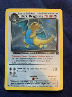 Pokemon TCG | Team Rocket Dark Dragonite - 5/82 Holo Rare - MP - Image 1