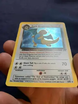 Pokemon TCG | Team Rocket Dark Dragonite - 5/82 Holo Rare - MP - Image 3
