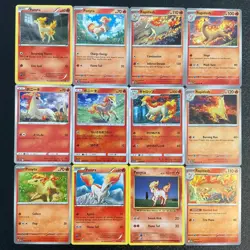 12 Ponyta Rapidash TCG pokemon Mixed Lot collection set Cute 🐴🔥⚡😍 Rare - Image 1