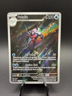 Palafin 225/91 Paldean Fates Illustration Rare NM Pokemon near mint - Image 1
