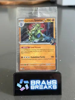 Team Rockets Tyranitar 096/182 Pokemon Center Stamped Destined Rivals Sealed - Image 1