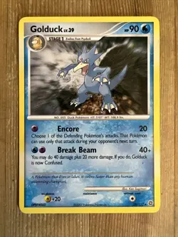 Pokemon Golduck 28 / 132 Non Holo Diamond & Pearl Secret Wonders MP - Image 1