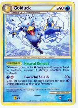 Golduck Rare Triumphant 22/102 MP Pokemon TCG - Image 1