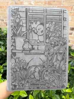 pokemon Laser Engraved 9 Pocket Charmander PROMO Binder Made To Order - Image 1