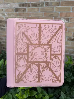 pokemon Laser Engraved 4 Pocket Eeveelution Collage Top Loader Binder - Image 2