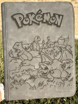pokemon Laser Engraved 9 Pocket Charmander Evolutions Binder Made To Order - Image 1