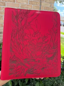 pokemon Laser Engraved 9 Pocket Top Loader Ninetails Binder (Made To Order) - Image 2
