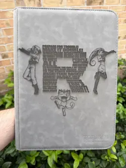 Pokemon Laser Engraved 9 Pocket Team Rocket Binder Made To Order - Image 1
