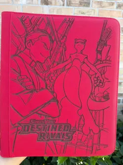 Pokemon Laser Engraved 9 Pocket Mewtwo Top Loader Binder Made To Order - Image 2