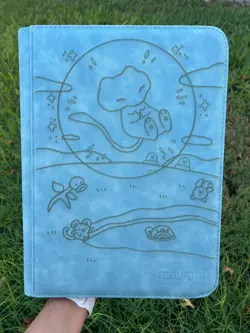 Pokemon Laser Engraved 9 Pocket Bubble Mew Paldean Fates Binder (Made To Order) - Image 1