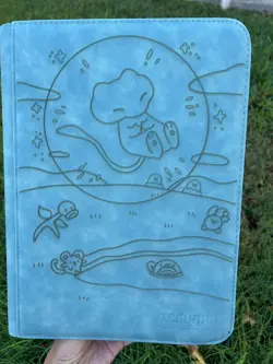 Pokemon Laser Engraved 9 Pocket Bubble Mew Paldean Fates Binder (Made To Order) - Image 4