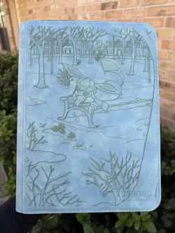 Pokemon Laser Engraved 9 Pocket Glaceon Binder (Made To Order) - Image 3