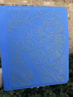 Pokemon Laser Engraved Top Loader Mega Lucario X Binder Made To Order - Image 1