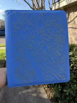 Pokemon Laser Engraved Top Loader Mega Lucario X Binder Made To Order - Image 2