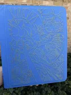 Pokemon Laser Engraved Top Loader Mega Lucario X Binder Made To Order - Image 3