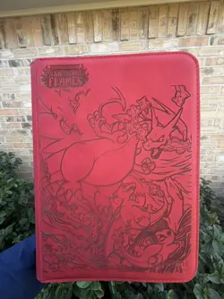 pokemon Laser Engraved 9 Pocket Mega Charizard X Ex (Made To Order) - Image 2