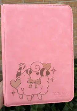 pokemon Laser Engraved 9 Pocket Mareep Binder Made To Order - Image 2