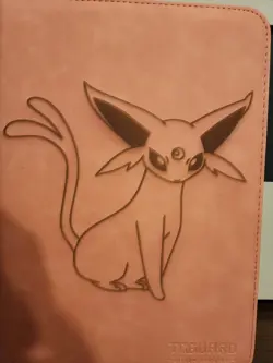pokemon Laser Engraved Espeon Binder (Made To Order) - Image 3