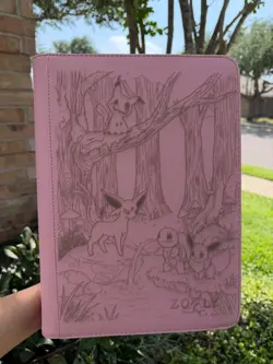 pokemon Laser Engraved 9 Pocket Eevee | Squirtle | Mimikyu Binder Made To Order - Image 2