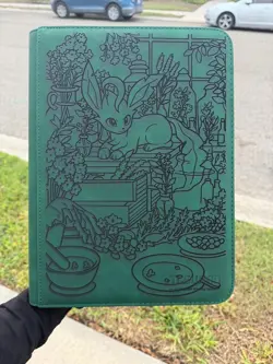 pokemon Laser Engraved 9 Pocket Leafeon Binder Made To Order - Image 5