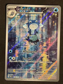 POLIWHIRL 176/165 ILLUSTRATION RARE 151 POKEMON NM/M - Image 1