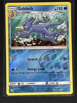 Golduck - 41/236 - Reverse Holo - Sun & Moon: Cosmic Eclipse *NM* TCG POKEMON - Image 1