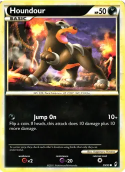 Pokemon TCG Houndour 59/95 Call of Legends VLP - Image 1