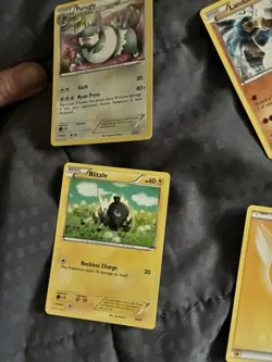 Pokemon TCG Darkrai Jolteon Pikachu Purugly Blitzle 7-Card Lot Holo 2015 - Image 1