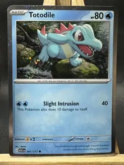 Totodile (Cosmos Holo) Pokemon Miscellaneous Cards & Products 041/217 NM - Image 1