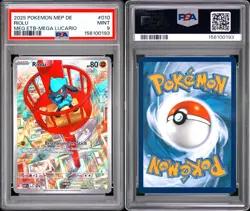 Riolu #010 PSA 9 Mint Mega Lucario ETB Promo Pokemon German 2025 - Image 1