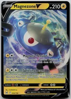 Magnezone V 056/196 Holo V Rare Lost Origin Pokemon Holo Near Mint - Image 1