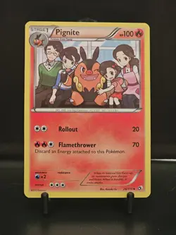 Pignite 26/113 Uncommon Legendary Treasures Pokemon LP - Image 1