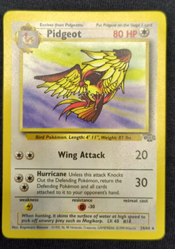 Pidgeot Non Holo Jungle Card 1999 24/64 Pokemon Base Set - Image 3