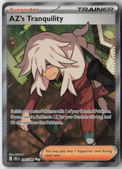 AZ's Tranquility 106/086 Ultra Rare Chaos Rising Pokemon Holo Near Mint - Image 1