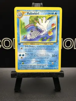Poliwhirl 1st Edition 44/75 Neo Discovery WOTC Vintage Pokemon LP - Image 2