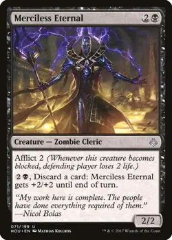 Merciless Eternal 2x FOIL HOU MTG Hour of Devastation Uncommon MINT black - Image 1