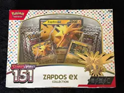 Pokemon TCG Scarlet & Violet 151 Zapdos Ex Collection Box NEW Factory Sealed - Image 1