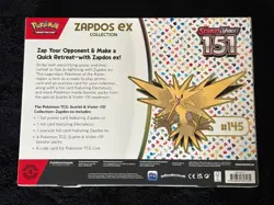 Pokemon TCG Scarlet & Violet 151 Zapdos Ex Collection Box NEW Factory Sealed - Image 2