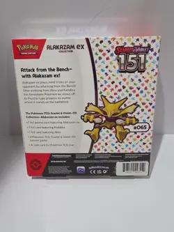 Pokemon TCG Scarlet and Violet - 151 Alakazam ex Collection Box - 4 Packs - Image 3