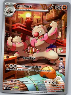 GURDURR 126/086 BLK Illustration Rare Holo NM/M Pokemon - Image 1