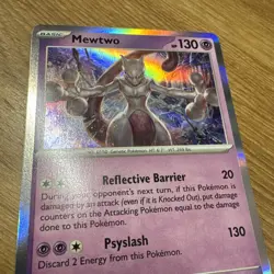 MEWTWO 150/165 RARE 151 POKEMON REVERSE HOLO NM/M - Image 2