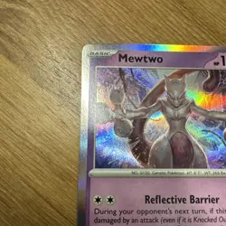 MEWTWO 150/165 RARE 151 POKEMON REVERSE HOLO NM/M - Image 4