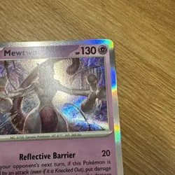 MEWTWO 150/165 RARE 151 POKEMON REVERSE HOLO NM/M - Image 5