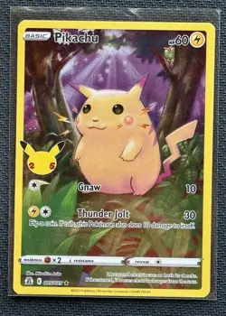 Pokemon Pikachu TCG Holo Ultra Rare Card Celebrations 005/025 - Image 1