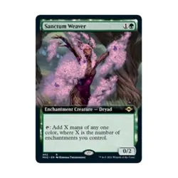 WOTC MtG Modern Horizons 2 Sanctum Weaver (Extended Art) (R) (Foil) NM - Image 1